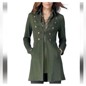 Cabi Olive green Military Style jacket coat
